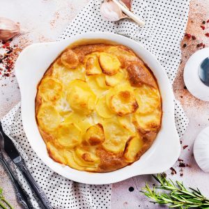 Garlic Gratin Potatoes