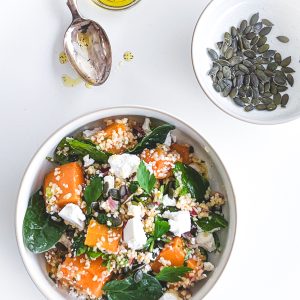 Squash Bulgur & Feta Salad