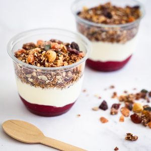 Strawberry & Praline Granola Pot