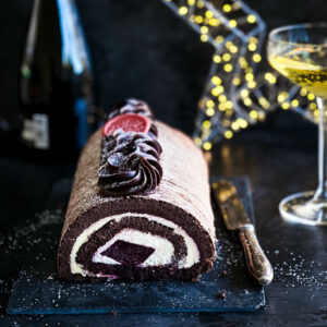 Chocolate & Cherry Roulade