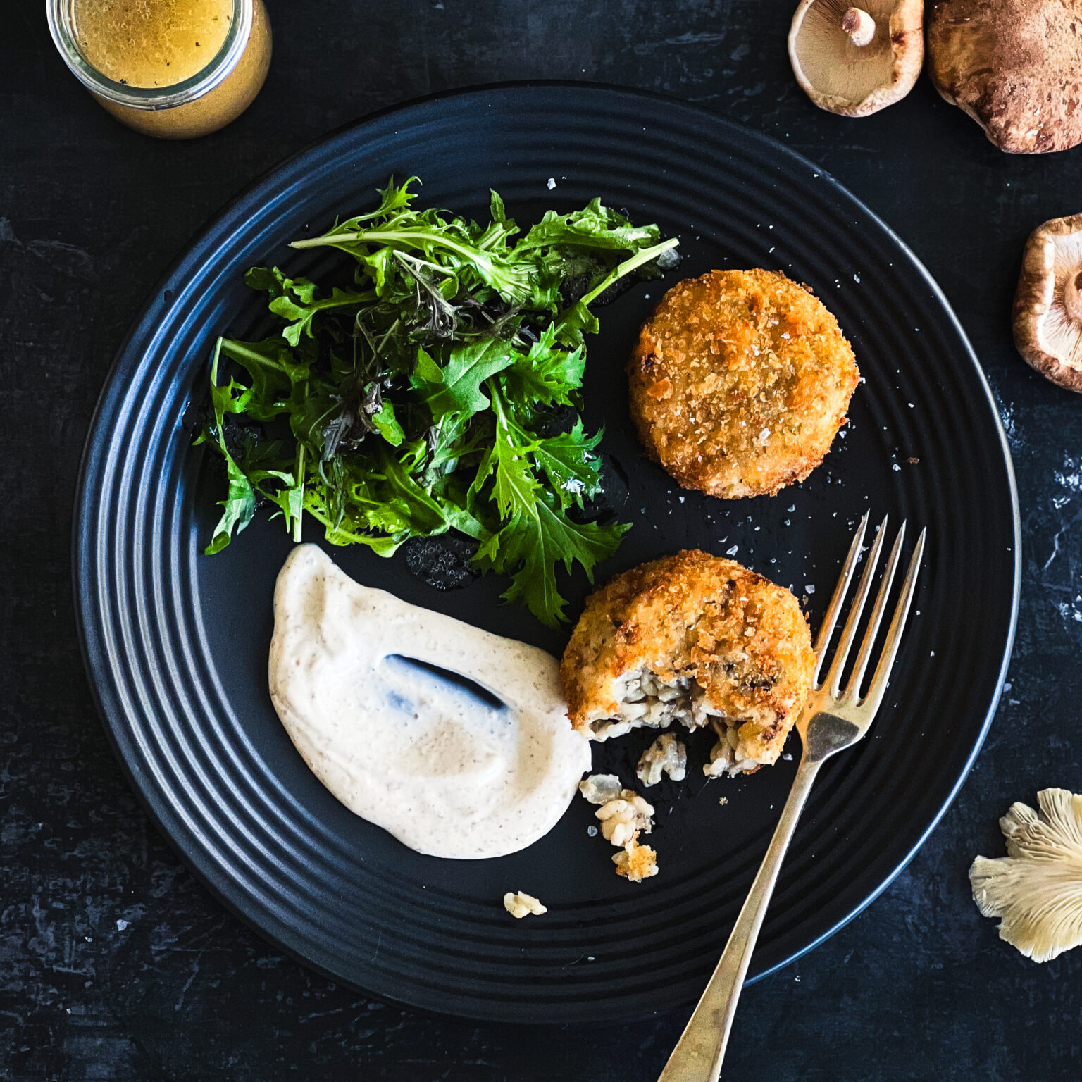 Wild Mushroom Risotto Cake The Butler’s Pantry