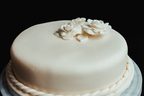 Chocolate Biscuit Cake Covered in Fondant