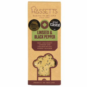Hassetts Linseed & Black Pepper Crackers 125g