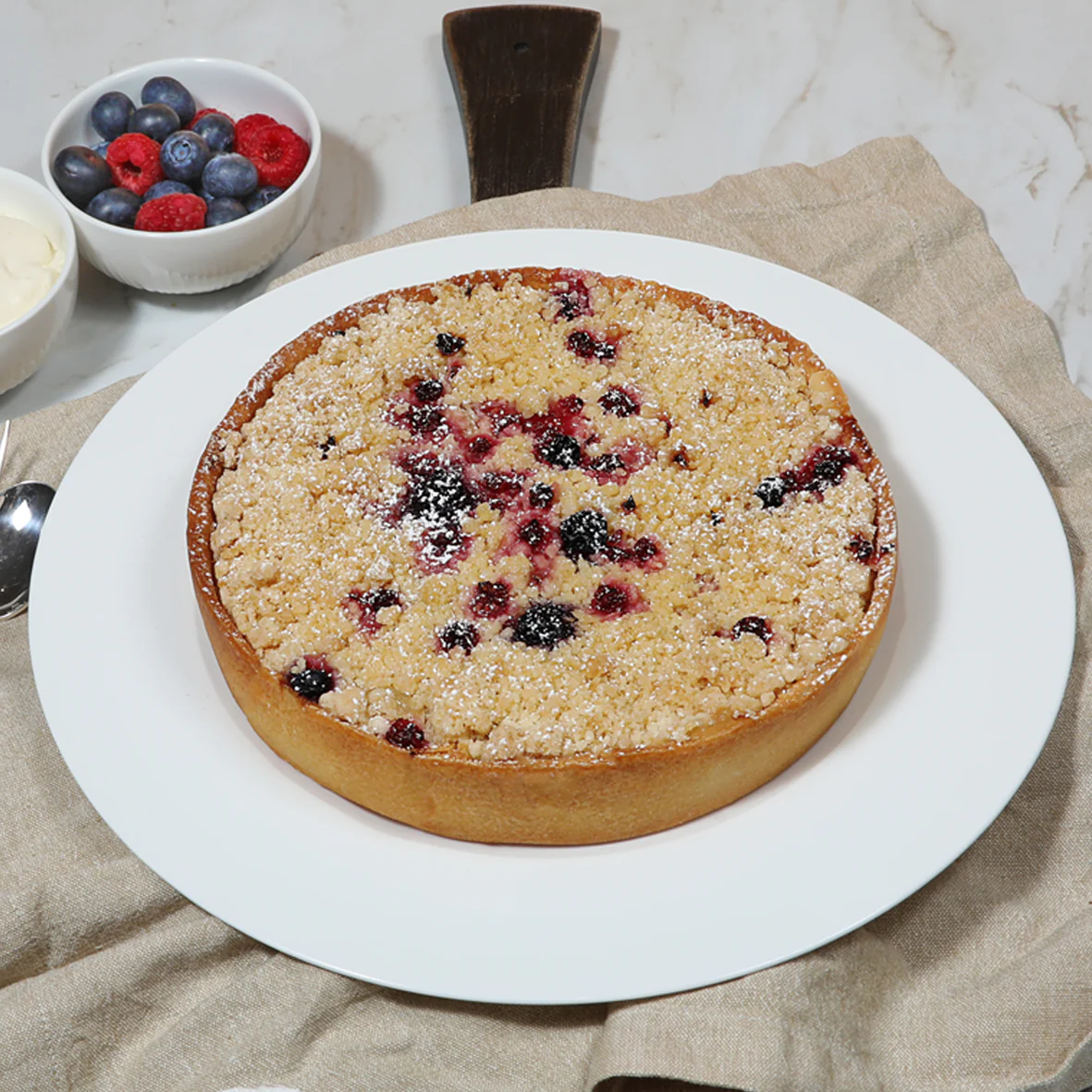 Apple And Berry Crumble Tart